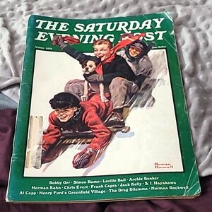 Winter 1973 vintage the Saturday evening post magazine